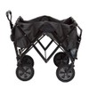 MacSports Collapsible Outdoor Utility Wagon with Folding Table and Drink