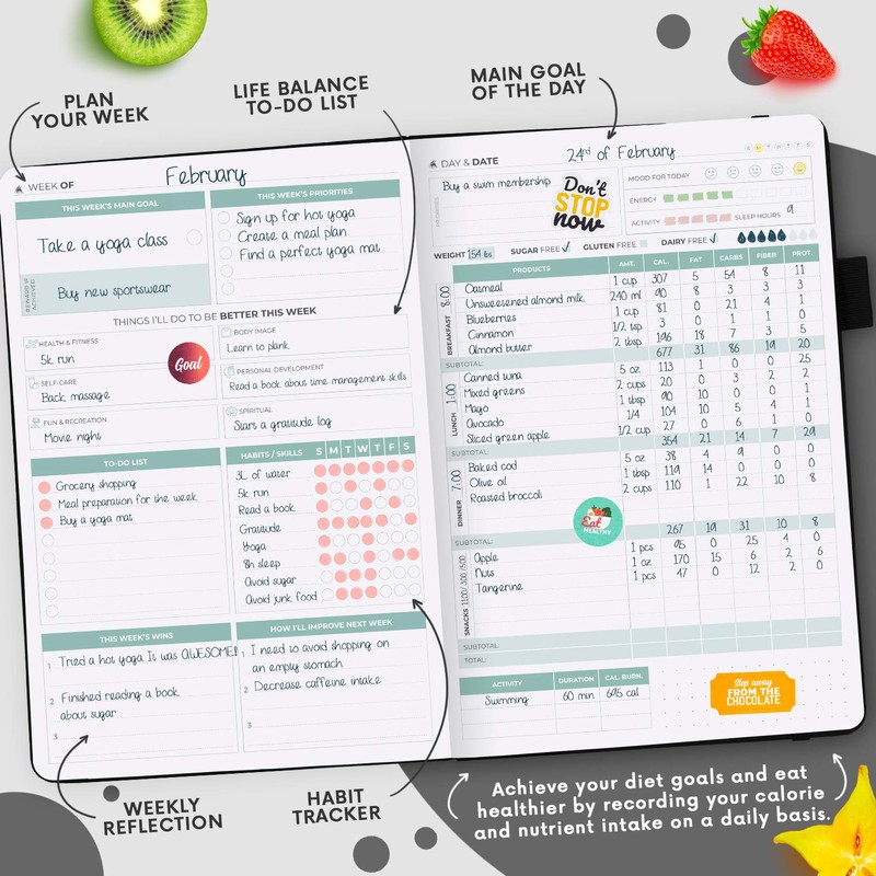 Clever Fox Wellness Journal – Weekly & Daily Health and
