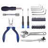WINTOWIN Upgarded 29PCS Compact Motorbike Tool Sets, Motorcycle Repair Toolkit
