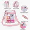 Clear Crossbody Bag Stadium Approved,Transparent Messenger Shoulder Bag for Concert,