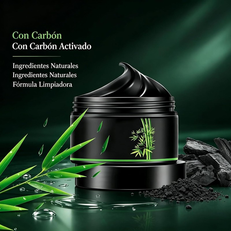 Kit de Mascarilla Eliminadora de Puntos Negros de Carbón