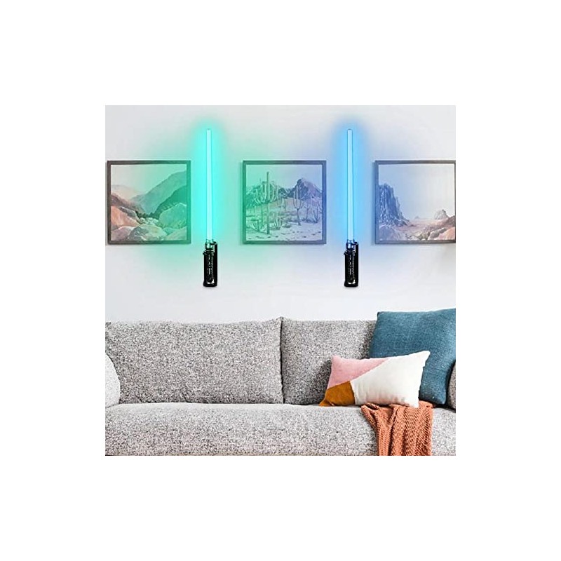 MANNIFEN Lightsaber Wall Mount - Acrylic Lightsaber Display Stand (2