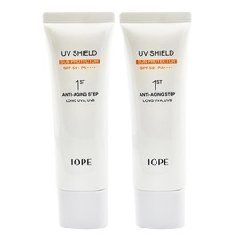 IOPE 아이오페 유브이 쉴드 선 프로텍터 SPF50+ PA++++ 50ml x2개 a2-1 IOPE UV Shield Sun Protector SPF50+ PA++++ 50ml x2