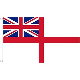 White Ensign Royal Navy 5'x3' (150cm x 90cm) Flag