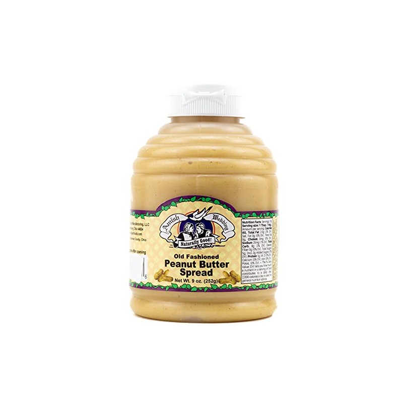 Amish Wedding Old Fashioned Peanut Butter Spread 9 oz
