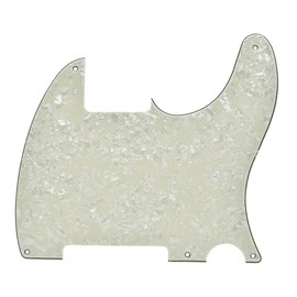 KAISH 5 Hole Tele Blank Guitar Pickguard Tele Pick Guard Scratch Plate for Telecaster Esquire Aged Pearl
