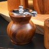 Felenny Manual Wooden Pepper Grinder Hand Crank Salt Mill with