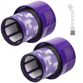 2 Pack V10 Filters Replacement for Dyson Cyclone V10 Absolute, Cyclone V10 Animal, Cyclone V10 Motorhead, Cyclone V10 Total Clean, SV12, Replaces Part # 969082-01