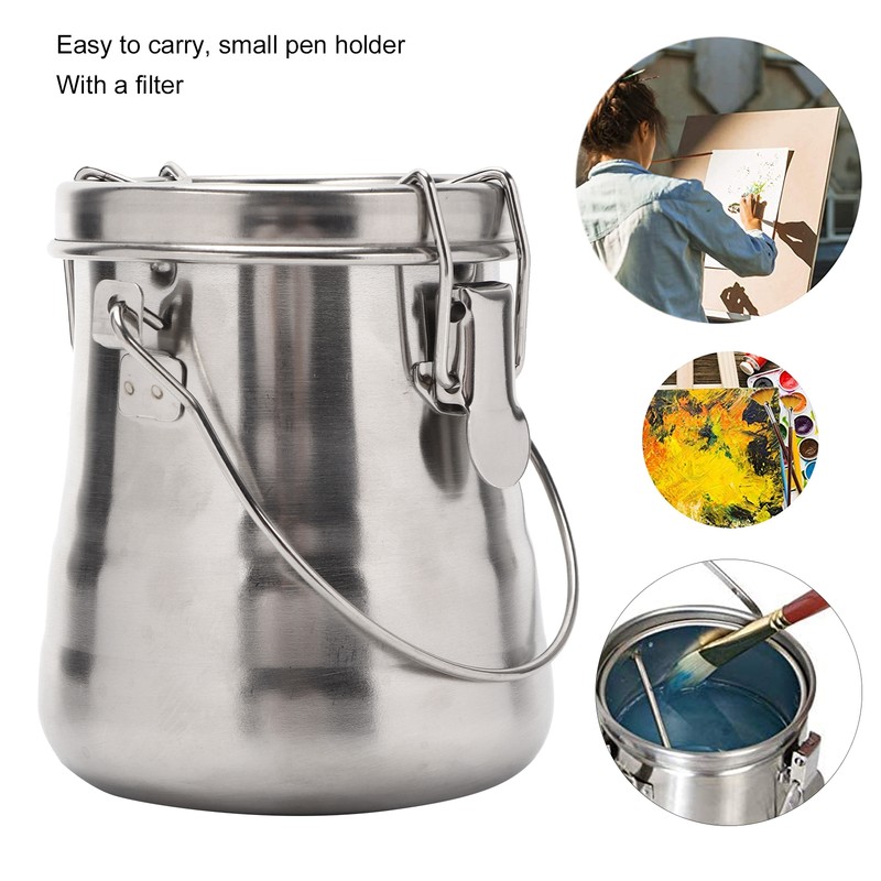 Brush Washing Bucket Plastic Material Easy Carry Painting Supply with