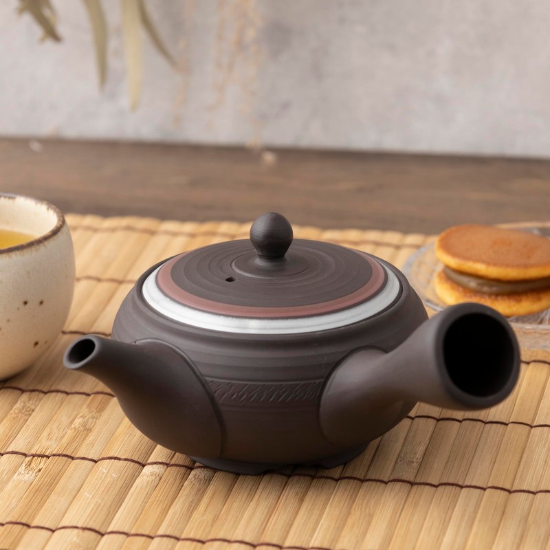 Tokoname Ware tk009 Teapot, Takeharu, Kome, 10.1 fl oz (300