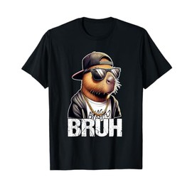 Bruh Capybara Sunglasses Boys Mens Funny Capybara Lover T-Shirt