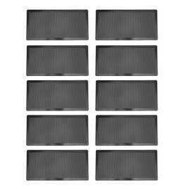 Jectse DIY PC Case Dust Mesh Filter, 10pcs PVC Dustproof Magnetic Dust Filter Cover, 12x24cm, Black, For PC Case Power Supply, Fan Vent, Desktop