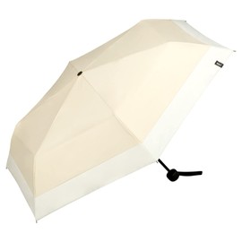 Wpc. 801-18912-102 Parasol Folding Umbrella, Light Shielding Minimum, Basic Parasol, Beige, 100% Shading Rate, UPF50+, Sun or Rain, Ribs: 21.7 inches (55 cm), Women's, Men's, Simple, Compact, Work or
