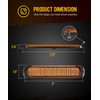 Partsam 2Pcs 7.5 inch Aluminum Housing Amber 24LEDs Trailer Side