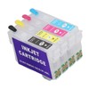 4 Colors Ink Cartridge with Permanent Chip Refill Printing Boxes