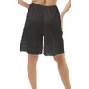 Underworks Snip-A-Length Pettipants Culotte Slip Split Skirt 3X-Large-Black