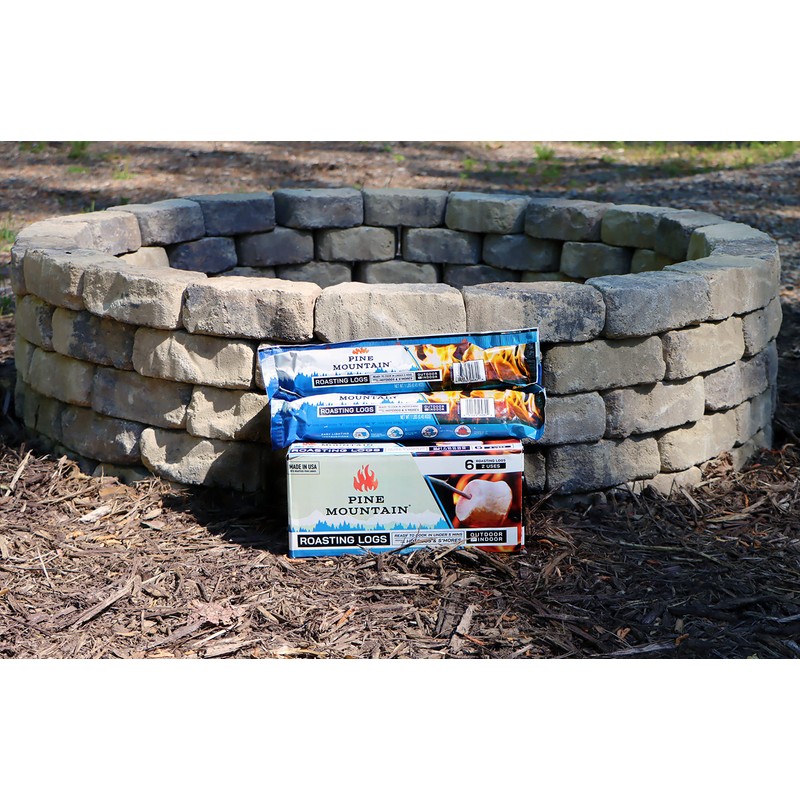 Pine Mountain Roasting Logs, Cooking firelogs for Campfire, Fireplace, Fire