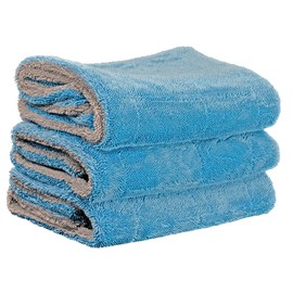 Gliptone Extra Large 20" x 30" Water Goblin Microfiber Car Drying Towel, Dries in One Pass, 3 Count