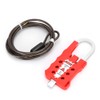 Adjustable Stainless Steel Cable Lockout Industrial Equipment Safety Lock Device