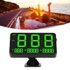 Universal Black 4.5in Car HUD Display 2 Alarm USB Power