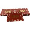 10 x Poker Casino Numbered Plastic Chip Plaques 74 x
