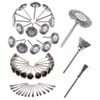 Yakamoz 45pcs Rotary Tool Wire Brush, Steel Wheel Wire Brush