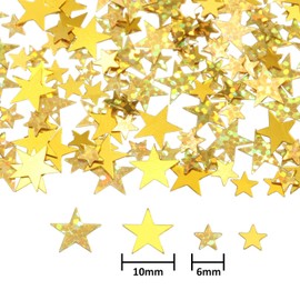 Little Star Confetti Glitter Little Stars Sequin Birthday Table Scatter Decorations for Birthday Wedding Baby Shower Table Confetti Party Decorations Gold 2