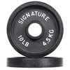 Signature Fitness Deep Dish 2-Inch Olympic Cast Iron Weight Plates