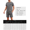Marvmys Men's Pyjamas Set Mens Short Cotton Pjs Set Loungewear