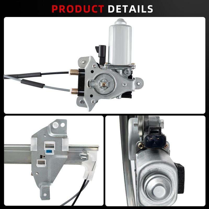 OVANOH Front Right Power Window Regulator with Motor Assembly Compatible