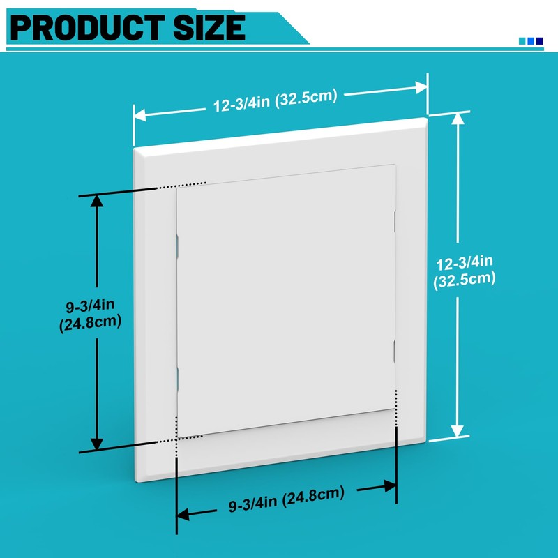 Chiligent Self-Adhesive Access Panel, 10" x 10" Access Door, Plastic