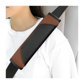 Yourkar - 2 fundas para cinturón de seguridad para el automóvil, fundas para correa de hombro para el cuello, almohadillas para orejas protectoras para cinturón de seguridad para una conducción más