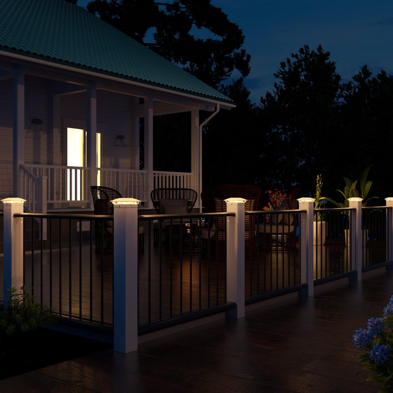 VOLISUN Solar Post Cap Light Outdoor,Solar Fence - Post Lights