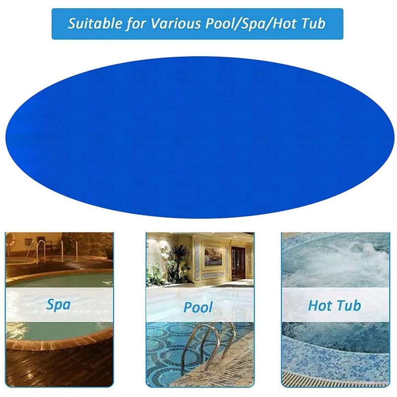 Solar Pool Cover Sunshade and Dustproof Pool Blanket Covers for