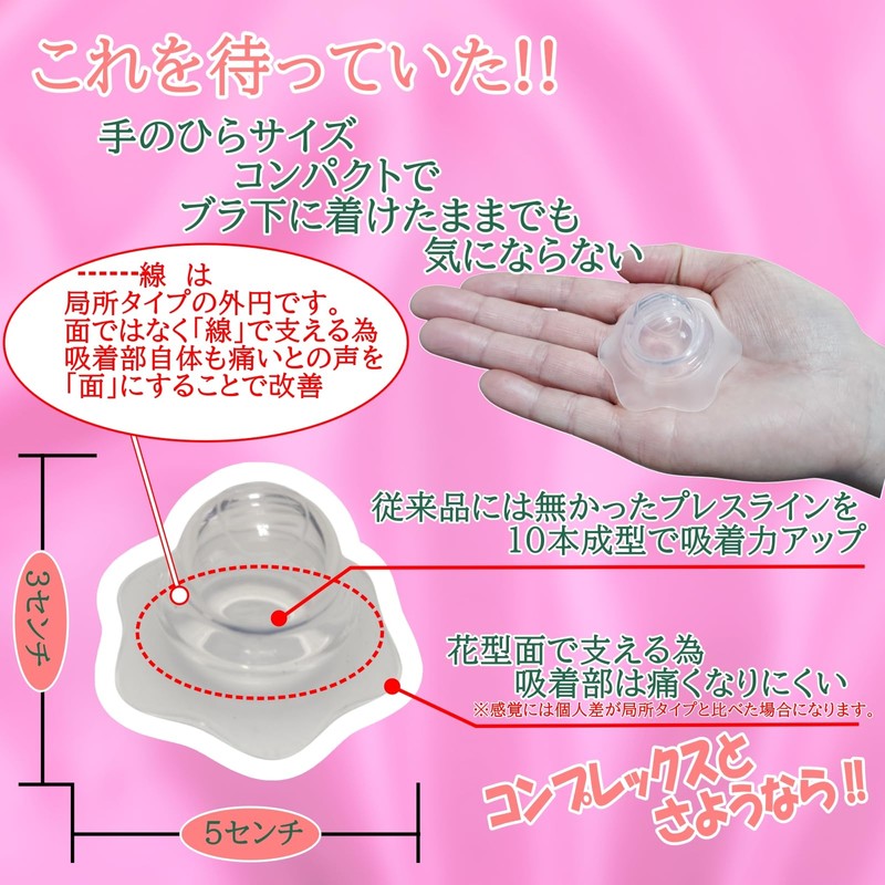 MiHaruTsu Depression Nipple Corrector Mini Palm Size 2 Pack Nipple