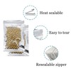 MITOB Pack Clear Mylar Bags for Zip Heat Seal Lock