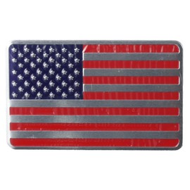 BYOBYO 6Pcs 3D American Flag Car Emblem Sticker, US Flag Metal Badge 3.15inch Car Interior Sticker Decals USA Flag Decal Emblem for Truck, SUV Car, Motocycle