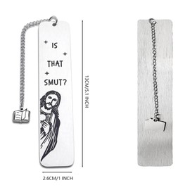 Funny Bookmark,Funny Gifts Stainless Steel Bookmarks,Christian Book Marks,Great Book Accessory for Book Lovers,Men Women Book Club Gift,Graduation Gifts