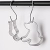 2Pcs Silver Cookie Cutters Set Cat Dog Cookie Cutter Stainless