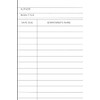 library check out card notebook | 100 pages | 4"x6"