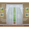 Today's Curtain Hopewell Premium Lace Panel 63", White, 58W x