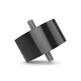 Isolate It!: Sorbothane Male/Male Vibration Stud Mount - M6-21.6mm (H) - 44.5mm (Dia) 70 Duro - 4 Pieces