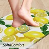 MAYHMYO Kitchen Mats 2PCS,White Lemon Waterproof Non-Slip Kitchen Mats and
