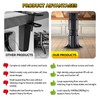 ALYCLIP Adjustable Height Bed Support Legs, Set of 2 Bed