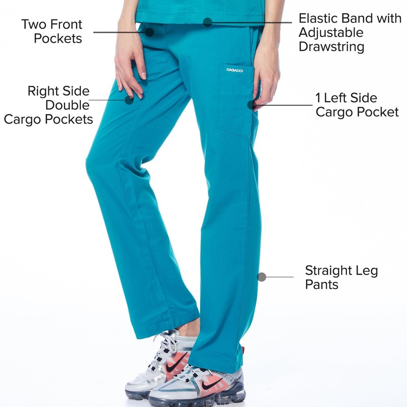 Dagacci - Conjunto médico de uniforme médico para mujer, elástico