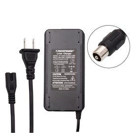 54.6V Adapter Charger 13S 48V DC/XLR/RCA Connector Jack for 48V 10Ah 12Ah 15Ah 20Ah Battery Pack Charger (54.6V 3A RCA100 Plug)