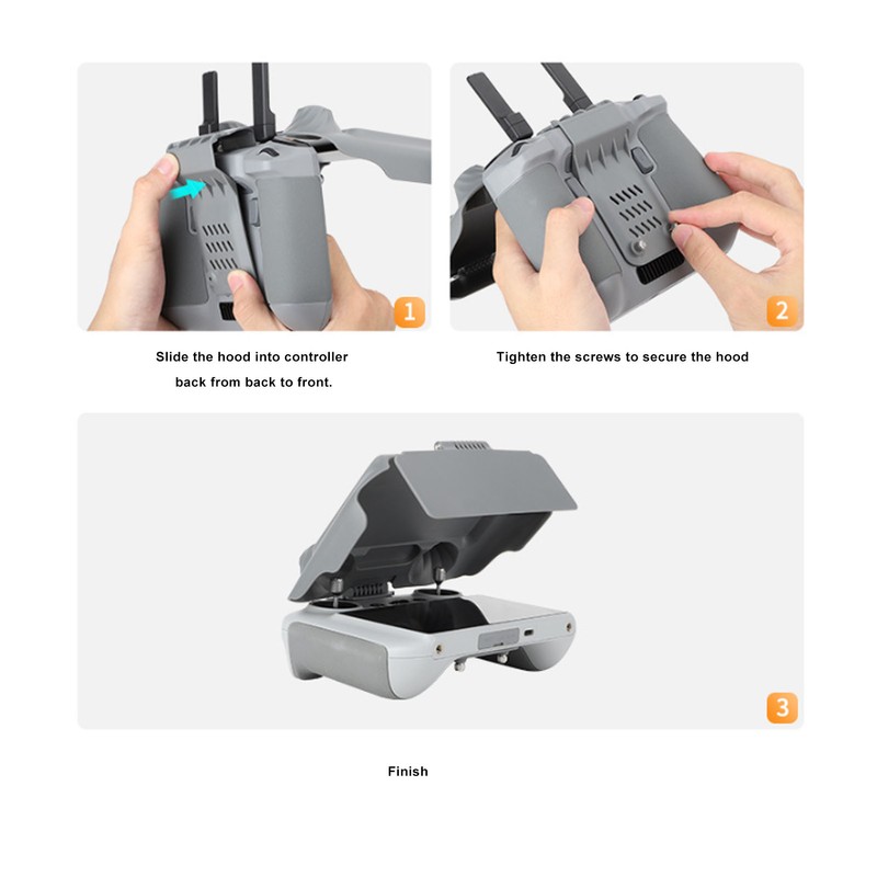 Drone Controller Hood Sunshade with Adjustable Extra Board ABS Accurate