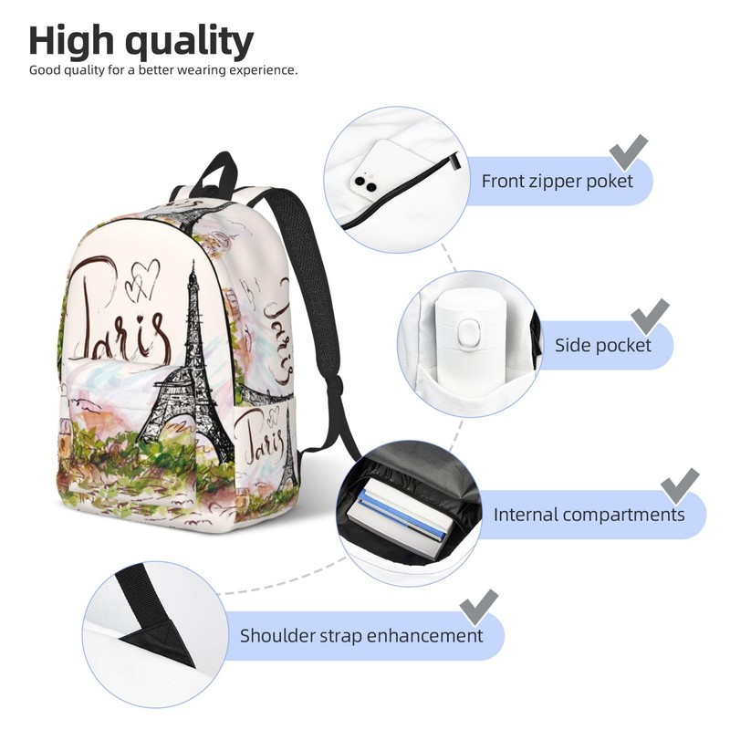 GVGOAGL Stylish School Backpack For Girls Boys Women Lightweight Canvas
