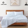 LANE LINEN 100% Organic Cotton Full Size Sheet & Pillowcase