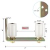 Skelang Slide Gate Guide Roller with L Post Bracket, Dual